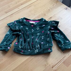 Floral Green Kids Top